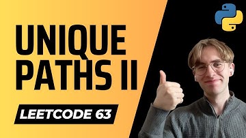 63. Unique Paths II - Leetcode Python Solution