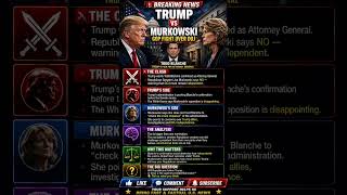 Trump vs Murkowski: GOP Revolt Over Trump's DOJ Pick | Aug. 8, 2026