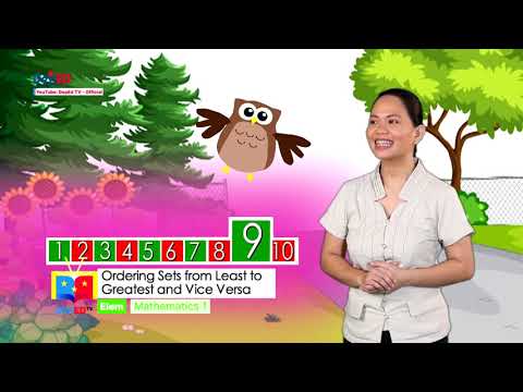 GRADE 1  MATHEMATICS QUARTER 1 EPISODE 8 (Q1 EP8): Ordering Sets from Least to Greatest and Vice Versa