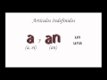 Artículos Indefinidos