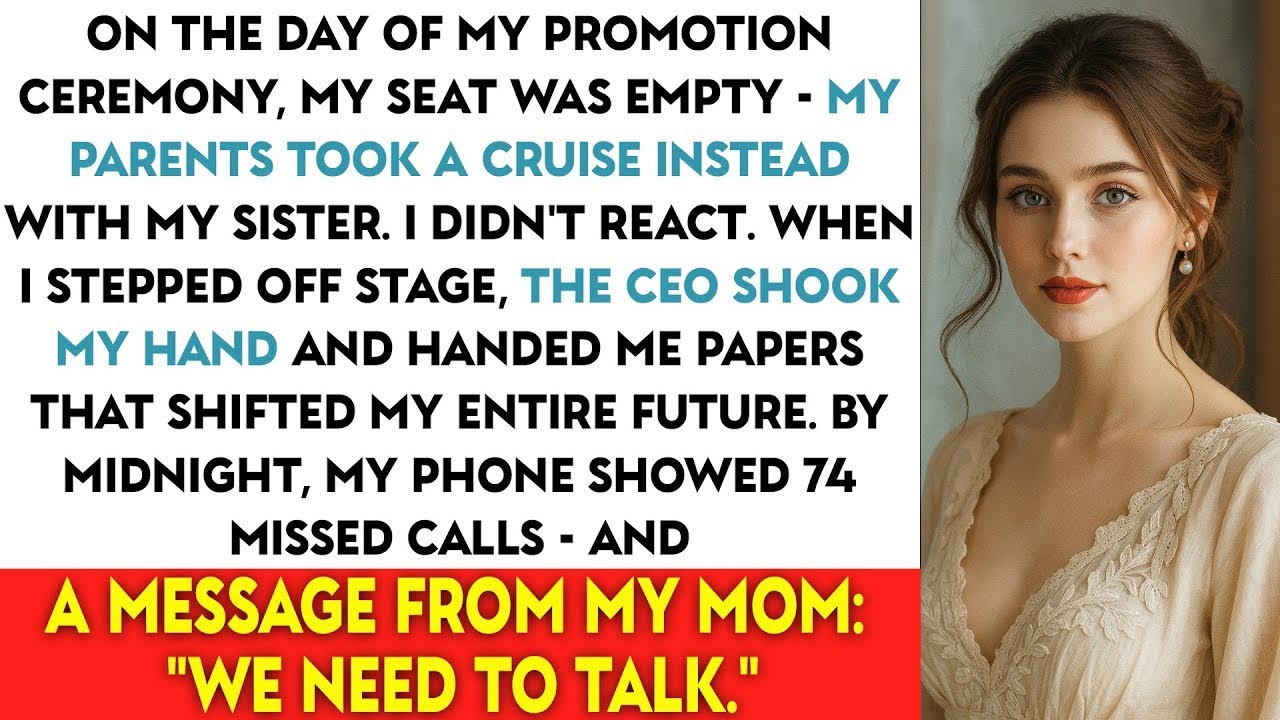 On The Day Of My Promotion Ceremony, My Seat Was Empty — My Parents Took A Cruise Instead With...