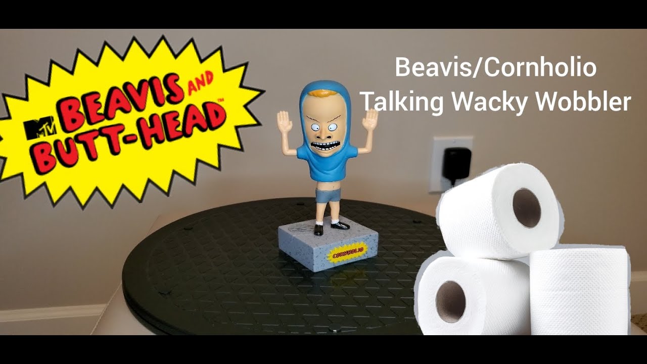 Beavis Cornholio Wacky Wobbler talking bobble head figure