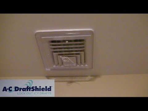 How To Cover Bathroom Vent To Keep Draft Out?