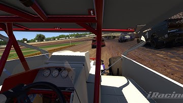 iRacing: big block modified onboard @ CEDAR LAKE SPEEDWAY