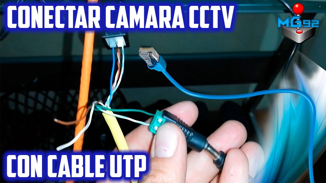 Como Conectar Una Camara CCTV Analoga (Dahua, Hikvision, Etc) Con Cable UTP de Red | Cat 5 6 7 - YouTube