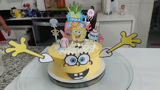 Decoração de Bolo do Bob Esponja