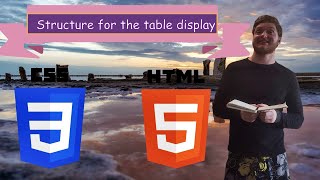 Lesson 74. Structure for the table display. HTML for beginners