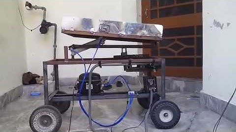 Three axis pneumatic modern trailer mechanical engineering project topics