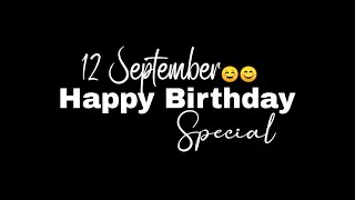 6 June Happy Birthday Black Screen Status🎁🥳🎁|Happy Birthday Whatsapp Status🎂|Birthday Song Status💝