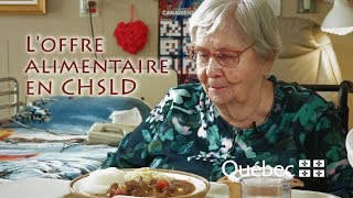 L offre alimentaire en CHSLD