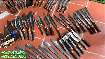 🥰🥰NHỮNG MẪU DAO CHẶT,DAO ĐI RỪNG CHUẨN THÉP NHÍP Ô TÔ 100%