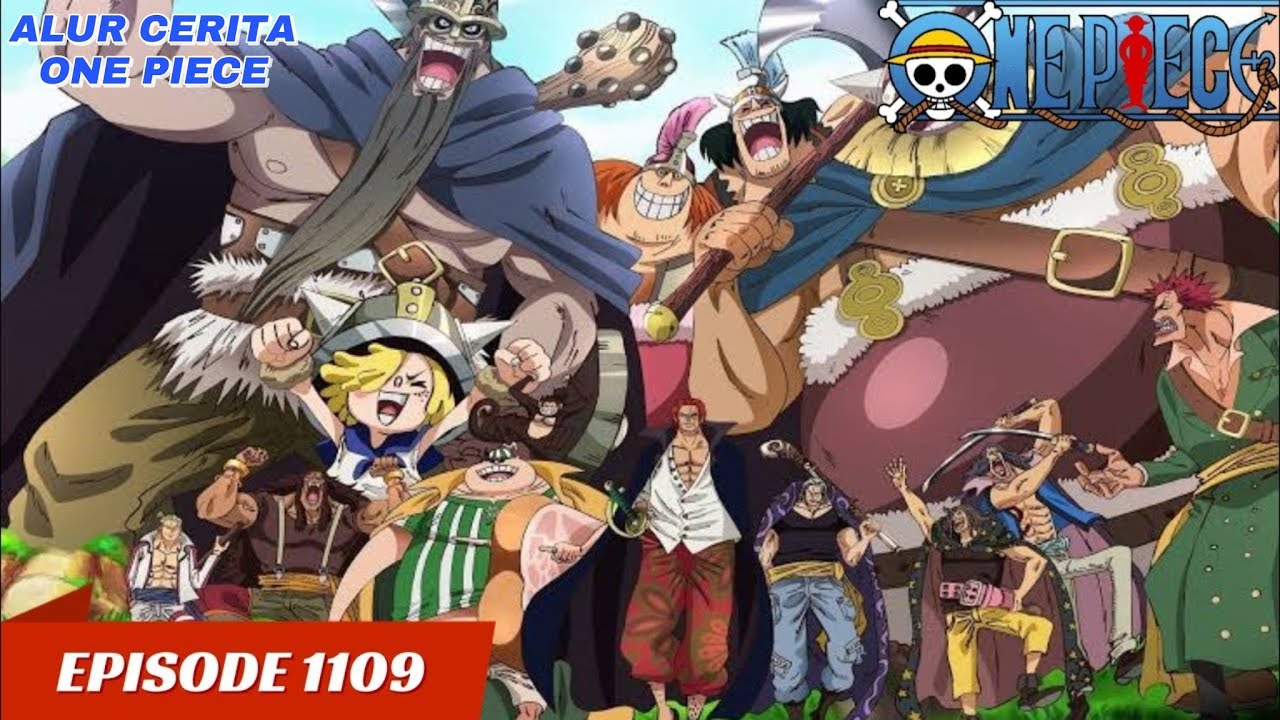 BOCORAN ONE PIECE EPISODE 1109.ONE PIECE TERBARU.SUB INDO.AKAGAMI VS