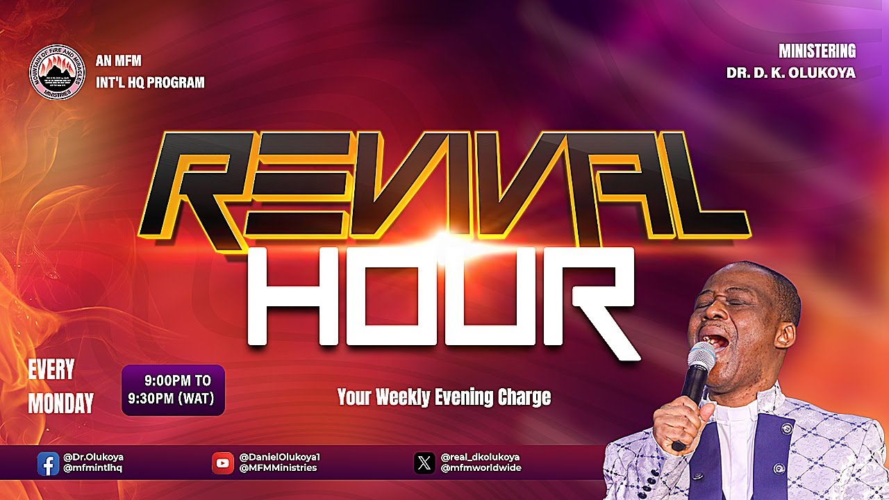 MFM REVIVAL HOUR - 29-09-2025 MINISTERING: DR D.K. OLUKOYA