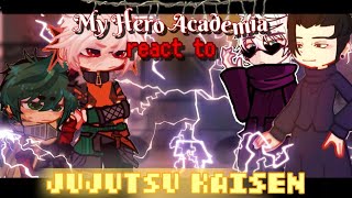 🔥My Hero Academia React To Jujutsu Kaisen 🧊⟨SPOILERS⟩ Anime React | Jujutsu Kaisen | GCRV |  repost