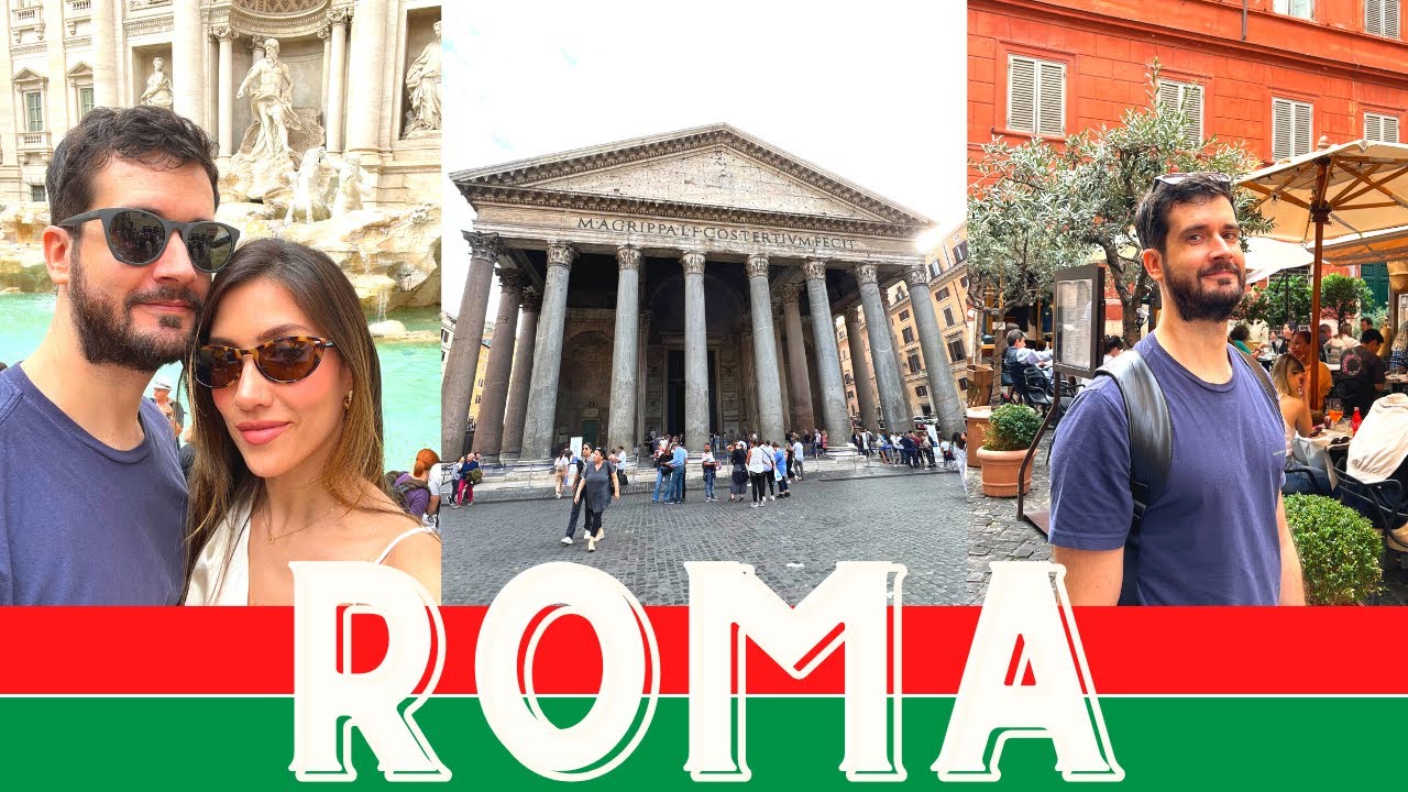 VLOG em ROMA #1 FONTANA DI TREVI, RESTAURANTES e CONHECENDO A CIDADE