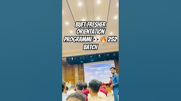 Buft fresher orientation programme 👀🔥 #freshers #orientation #program #buft  #textile #garments