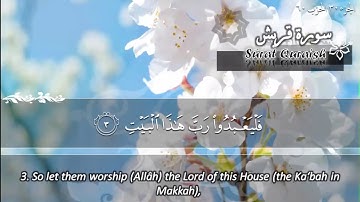 سورة قريش ماهر المعيقلي   Sûrat Quraish Maher Al Muaiqly