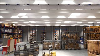 Rockfon System Industrial Baffle - Baffel Montasjeprofilløsning Installasjon Av Baffel System