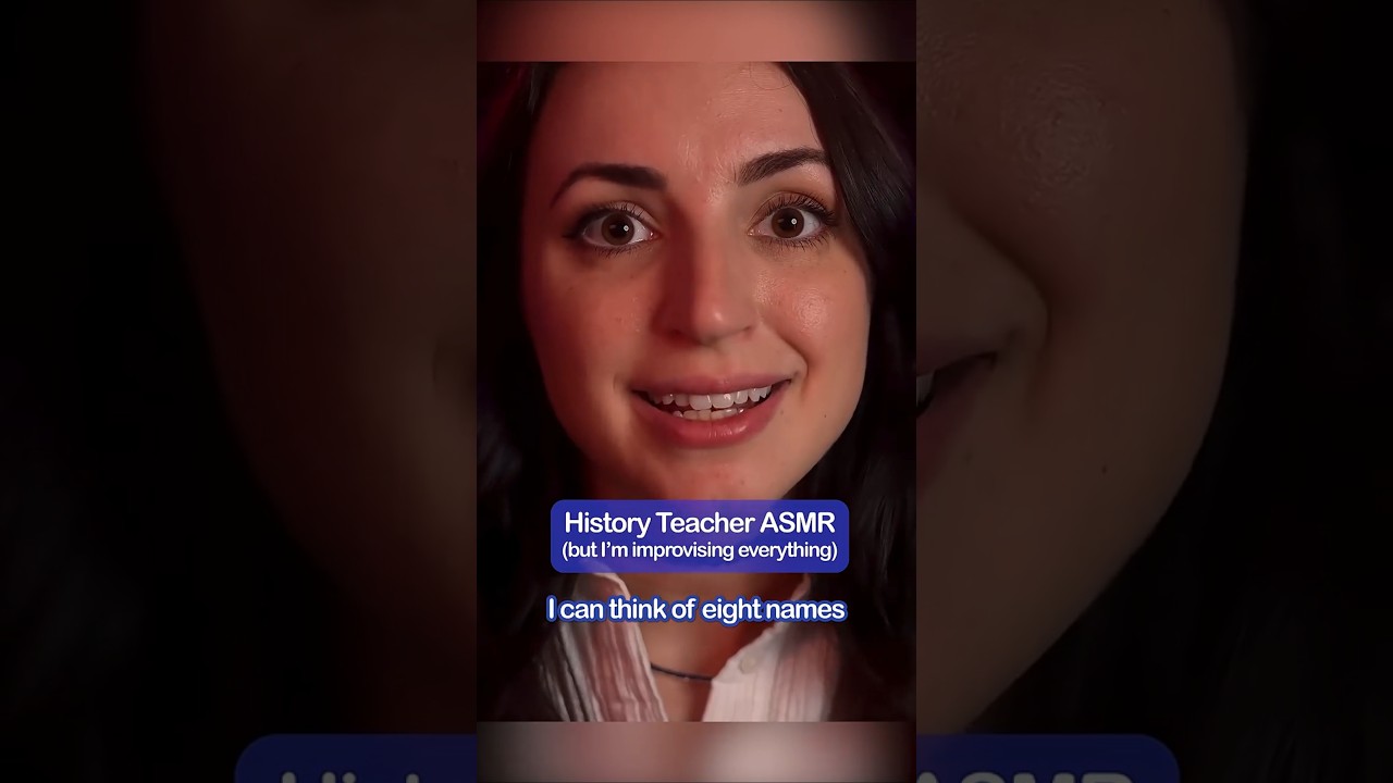 ASMR History Teacher (but everything is improvised) #shorts