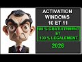 Windows 10 et 11 astuce activation gratuite tuto complet 2026
