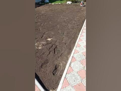 До и после. Рулонный газон под ключ. - YouTube