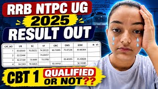 My RRB NTPC UG 2025 Result 🚨 | Did I Qualify for CBT 1? 😰 #rrb #rrbntpc #ntpcug