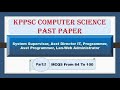 KPPSC Assistant Director IT Past  Paper  held on 07 05 2018 for various departments in KPK  part_2