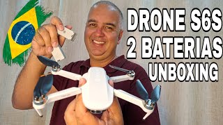 DRONE S6S GENAI UNBOXING COMPLETO COMPREI NO BRASIL CHEGOU 3 DIAS