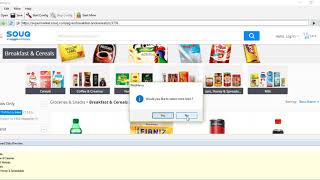 Extracting Product Info from various categories in supermarket.souq.com | Webharvy screenshot 2