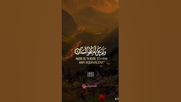 سورة الأخلاص //تلاوة قصيره // قران // حالات دينيه //صوت جميل جدا