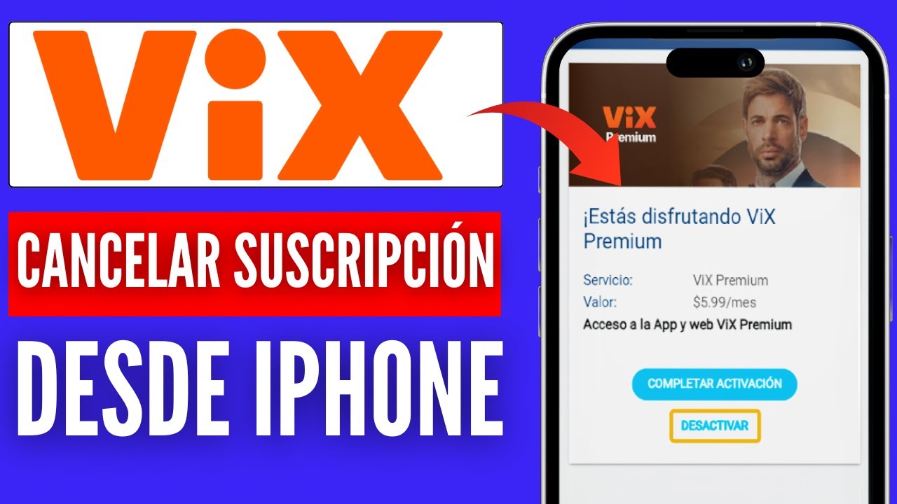 Cómo cancelar suscripción de vix desde iphone ( Nuevo Método
