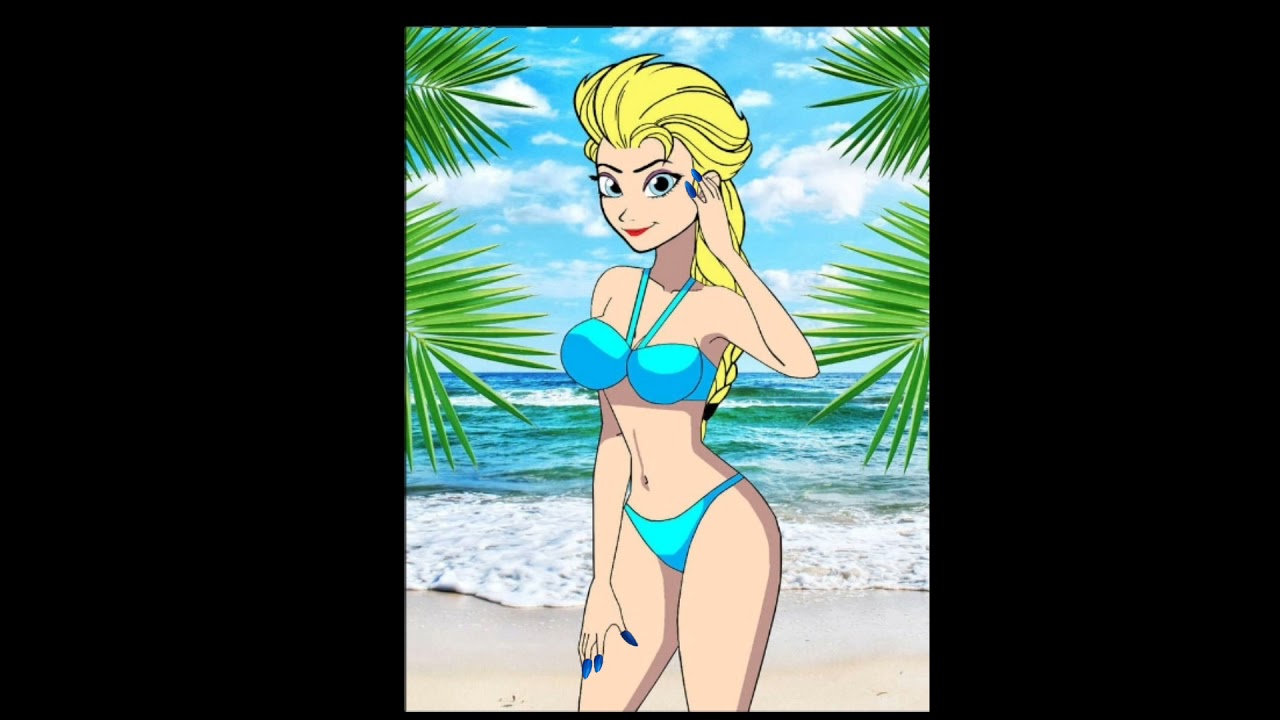 Scully markt Baron Elsa bikini with party nails - YouTube