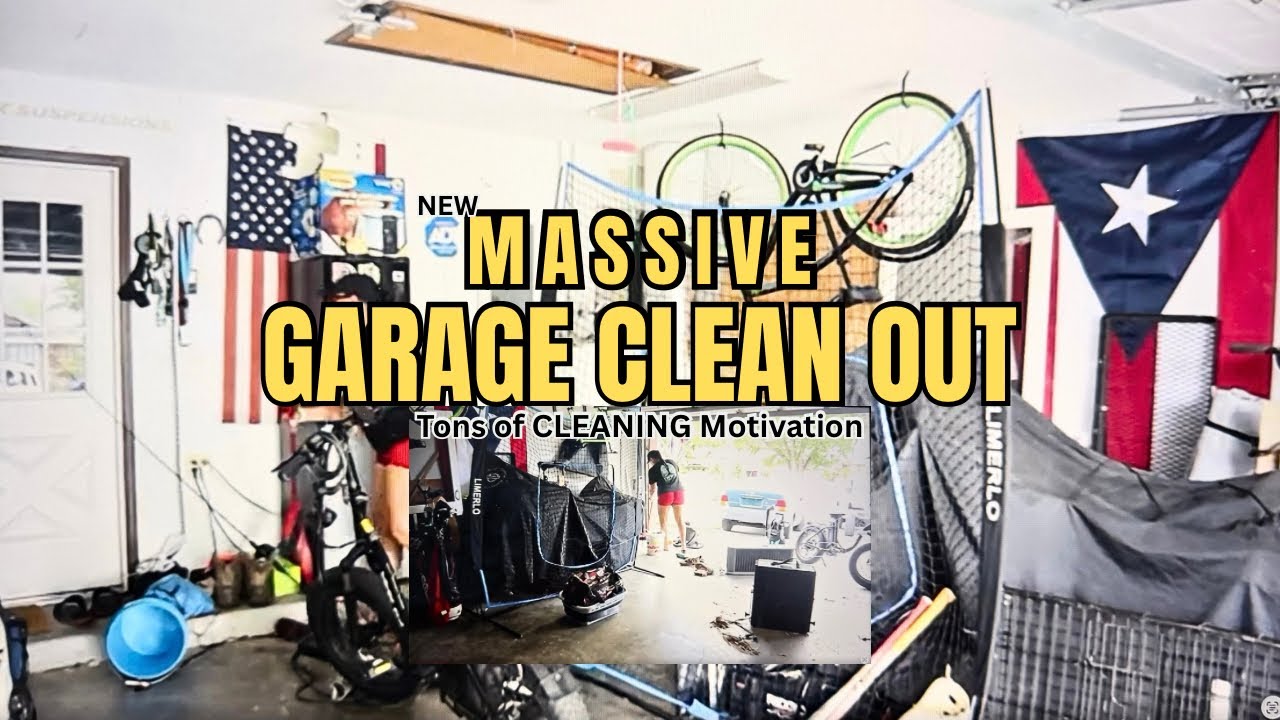 *NEW* MASSIVE Garage Clean Out! Tons of Cleaning Motivation. - YouTube