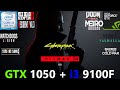 GTX 1050 + i3 9100F Test in 20 games in 2021