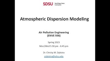 Atmospheric Dispersion Modeling