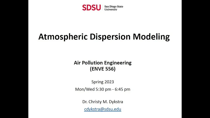Atmospheric Dispersion Modeling