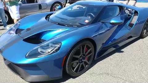 2018 LIQUID BLUE METALLIC FORD GT + WING SPOILER NJ 