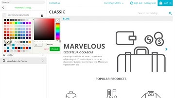 How to change menu background? (Prestashop 1.7)
