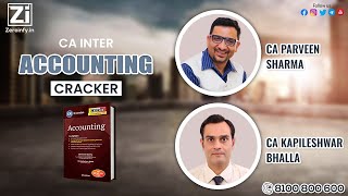 CA Inter Accounting Cracker For May 23 By CA Parveen Sharma and CA Kapileshwar Bhalla