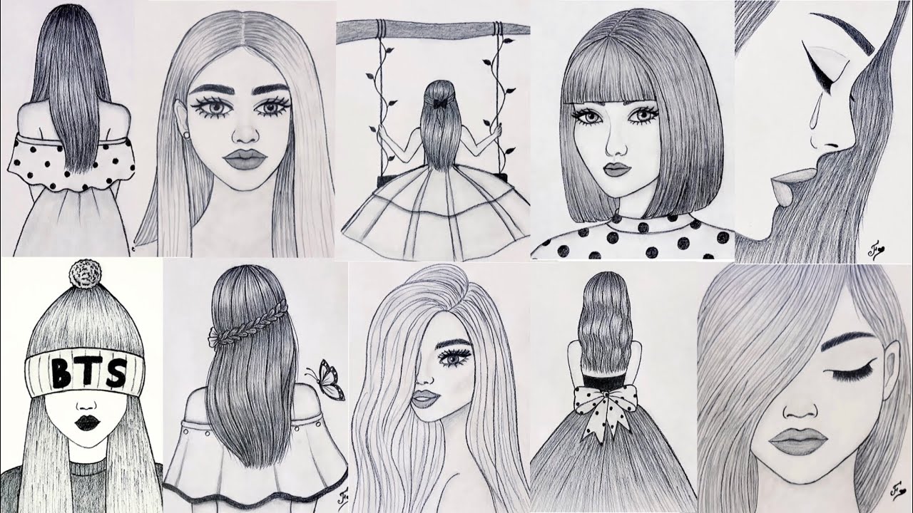 10-easy-girl-drawing-ideas-very-beautiful-pencil-sketch-drawing