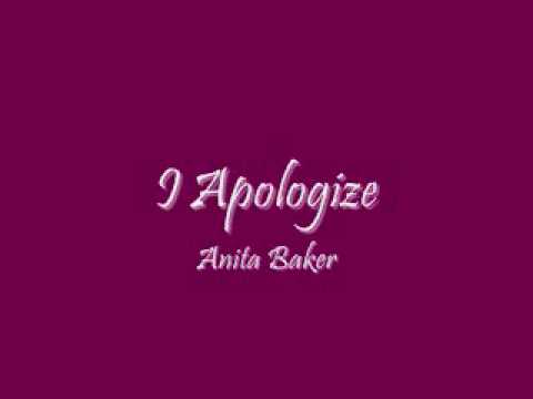 I Apologize - Anita Baker