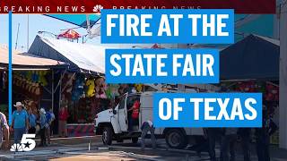 State Fair of Texas video shows game stand catches fire | NBCDFW screenshot 2