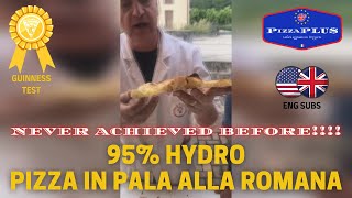 PIZZA GUINNESS TEST 95% HYDRATION - NEVER ACHIEVED BEFORE! w/ENG SUBS screenshot 1