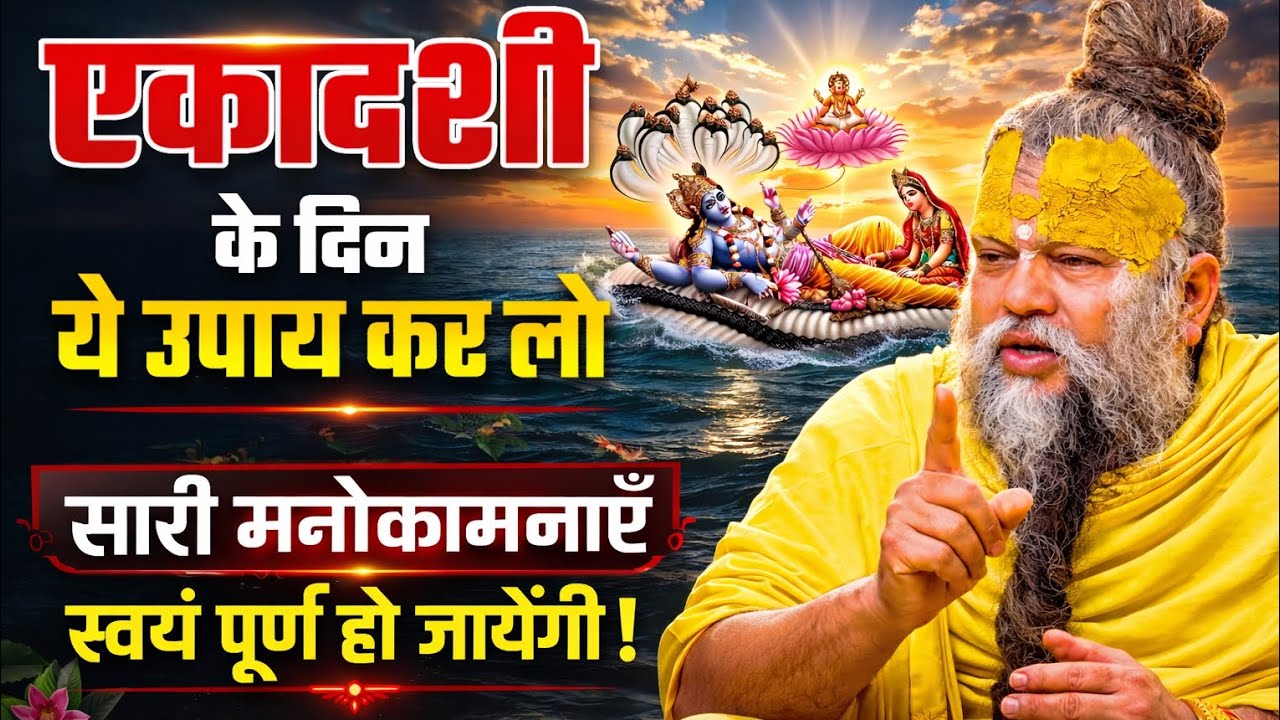 एकादशी के दिन ये उपाय कर लो 🙏सारी मनोकामनाएं स्वयं पूरी होंगी !