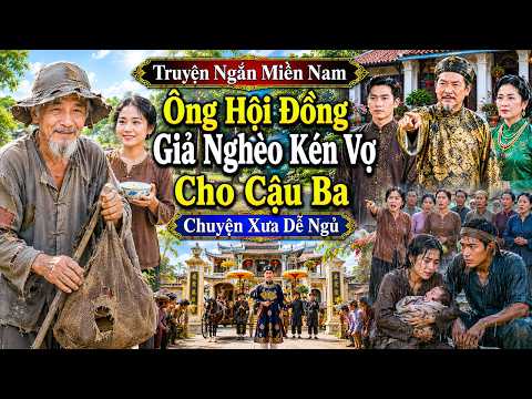 Chuyện Xưa Miền Nam Hay Nhất | ÔNG HỘI ĐỒNG GIẢ NGHÈO KÉN VỢ CHO CẬU BA | Nghe Đọc Truyện Xưa Dễ ngủ