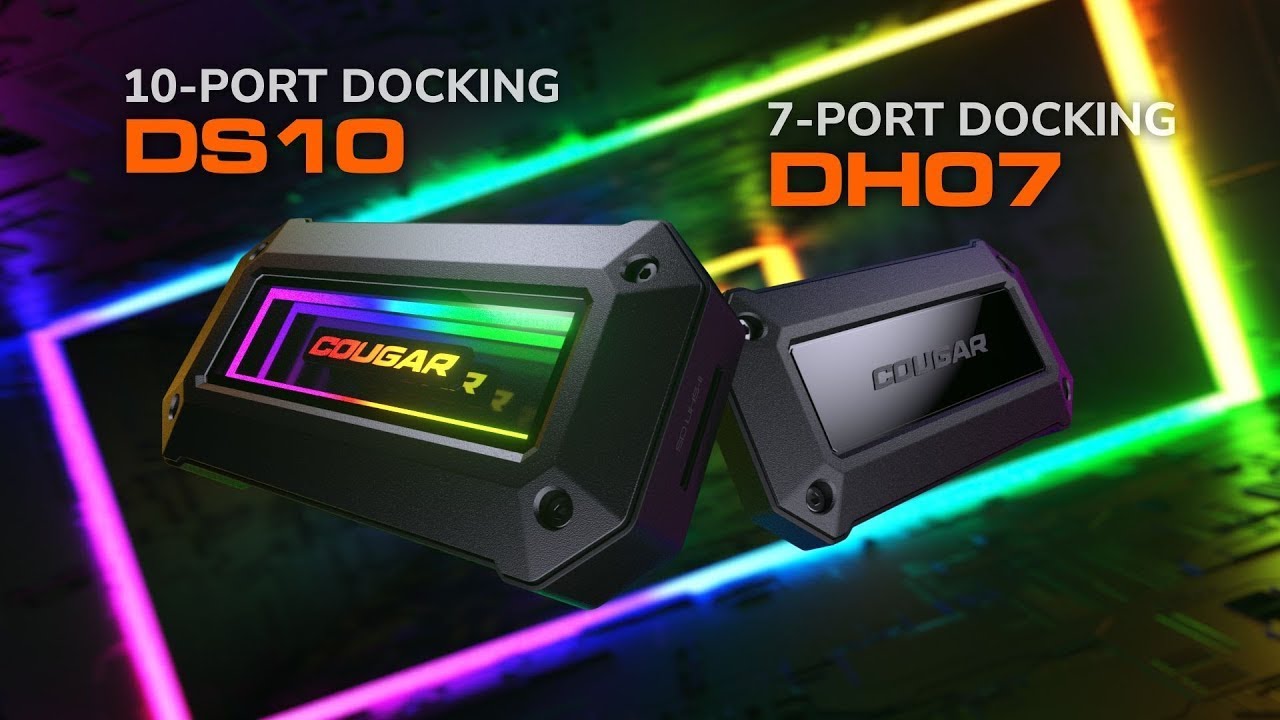 DS10 10-Port Docking Station & DH07 Slim 7-Port Docking Hub - YouTube