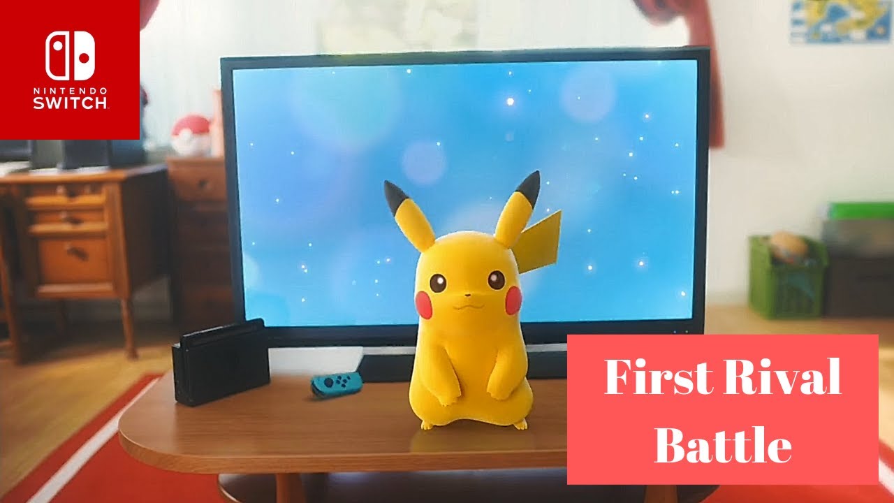 Pokémon Let's Go Pikachu & Eevee: First Rival Battle - YouTube