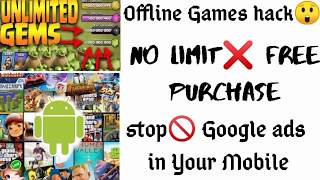OFFLINE GAME HACK || FREE UC  || FREE GOOGLE PURCHASE || REMOVE GOOGLE ADS ||AD FREE APPS|| screenshot 5