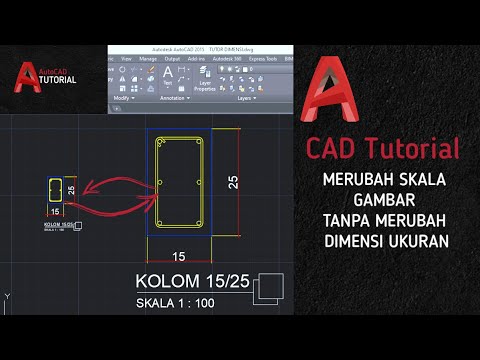 Video: Bagaimana Anda menskalakan tanpa mengubah dimensi di AutoCAD?