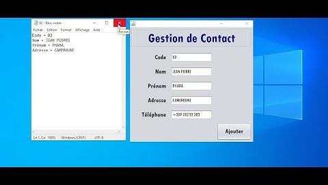 TUTO JAVA : Comment utiliser le bloc note comme une base de donnée dans une application de java.